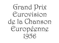 I Edición del Festival de Eurovisión (Año 1956)